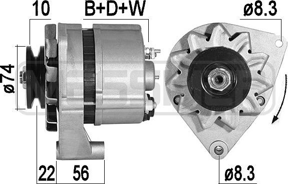 ERA 209583 - Ģenerators www.autospares.lv