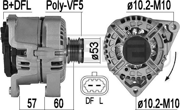 ERA 209539A - Генератор www.autospares.lv