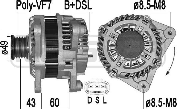 ERA 209526A - Ģenerators www.autospares.lv