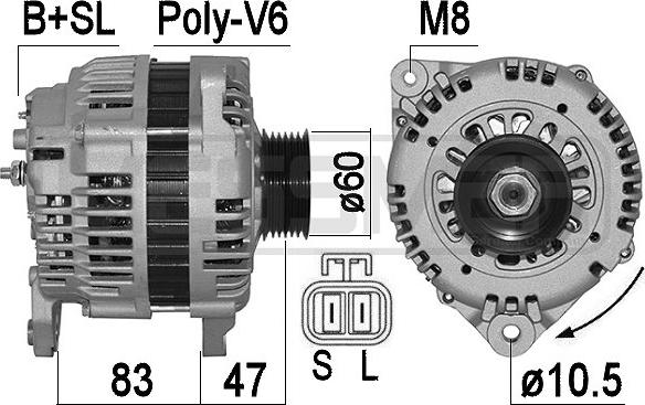 ERA 209579A - Ģenerators www.autospares.lv