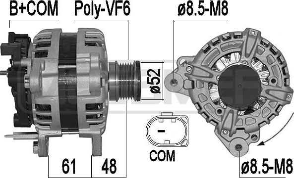 ERA 209571A - Ģenerators www.autospares.lv