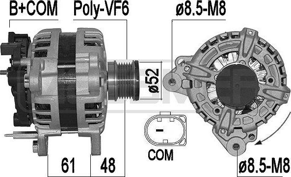 ERA 209571 - Ģenerators www.autospares.lv