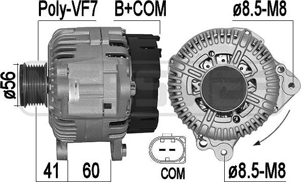 ERA 209577A - Ģenerators www.autospares.lv