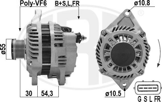 ERA 209640A - Alternator www.autospares.lv