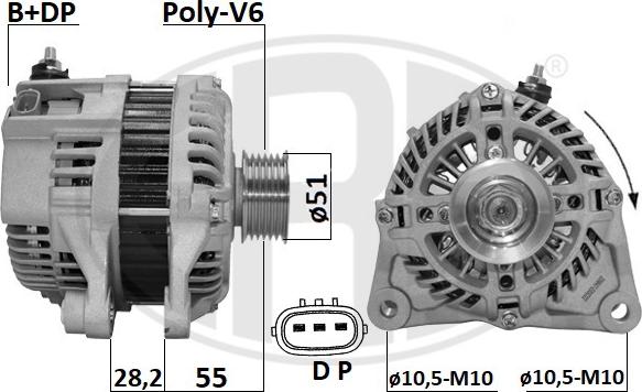 ERA 209647A - Генератор www.autospares.lv