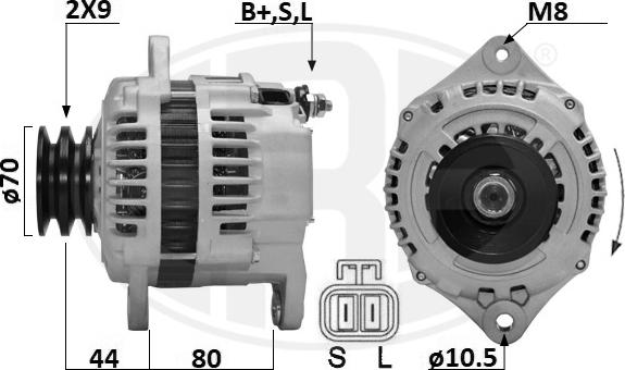 ERA 209665A - Ģenerators www.autospares.lv