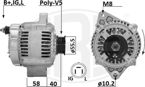 ERA 209661A - Ģenerators www.autospares.lv