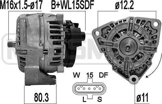 ERA 209609 - Ģenerators www.autospares.lv