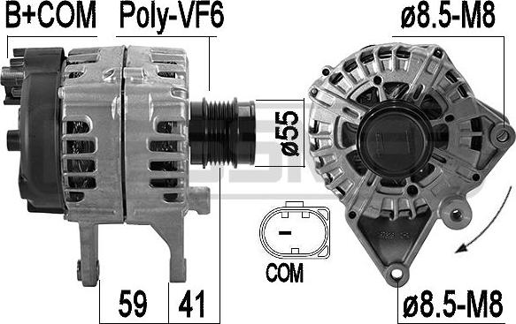 ERA 209607 - Ģenerators www.autospares.lv