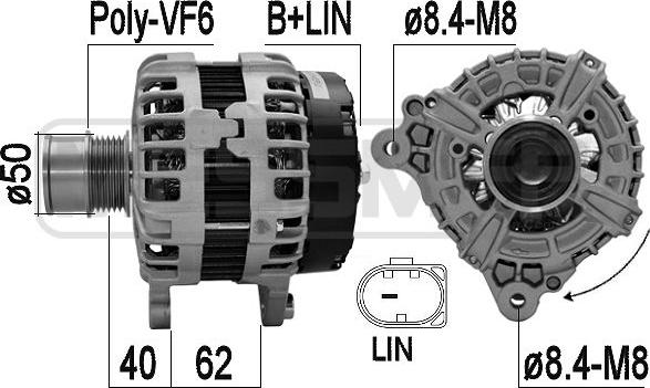 ERA 209614A - Ģenerators www.autospares.lv