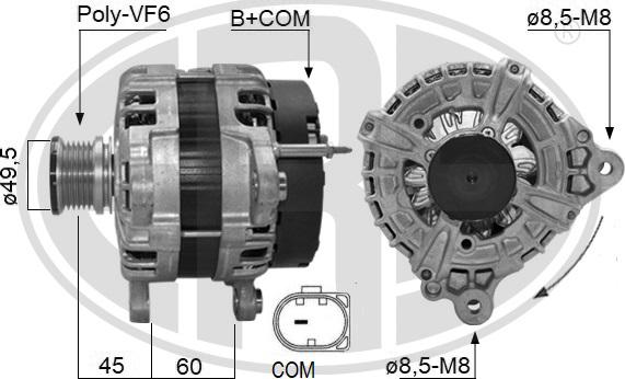 ERA 209635 - Alternator www.autospares.lv