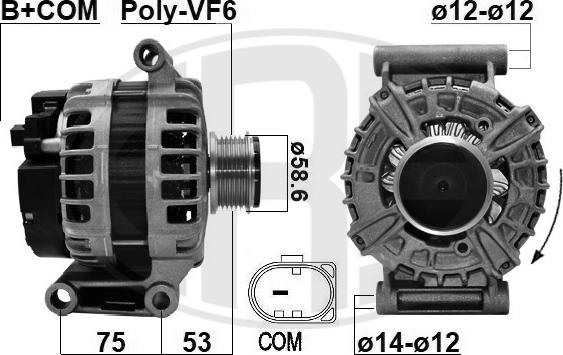 ERA 209624 - Alternator www.autospares.lv