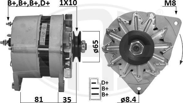 ERA 209674A - Генератор www.autospares.lv