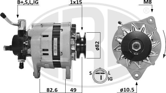 ERA 209670A - Ģenerators www.autospares.lv