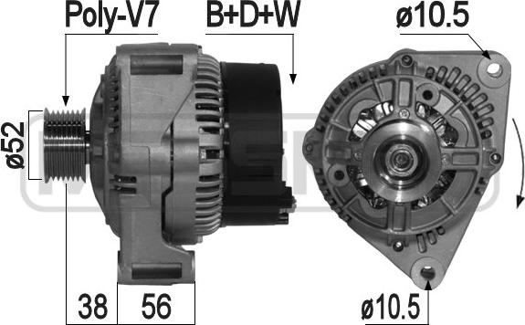 ERA 209091A - Ģenerators www.autospares.lv