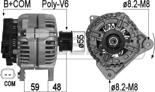 ERA 209098A - Ģenerators www.autospares.lv