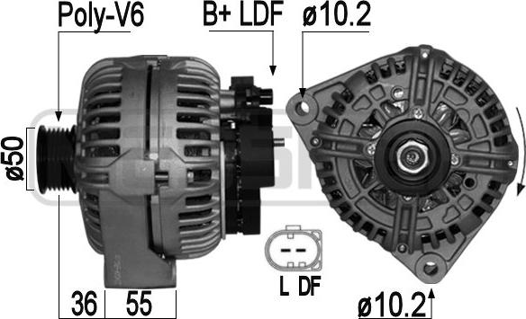 ERA 209049A - Ģenerators www.autospares.lv