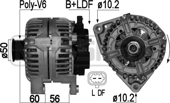 ERA 209044A - Alternator www.autospares.lv