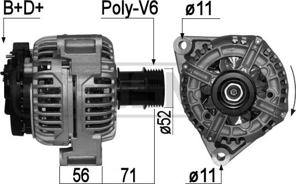 ERA 209045A - Alternator www.autospares.lv