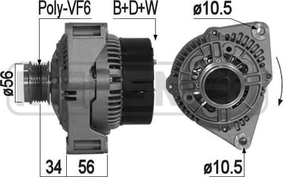 ERA 209040A - Генератор www.autospares.lv