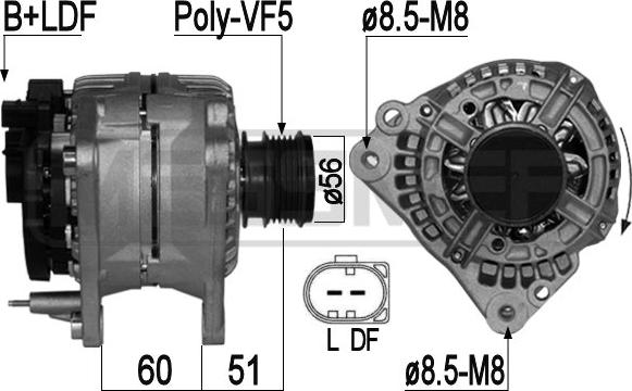 ERA 209043A - Ģenerators www.autospares.lv