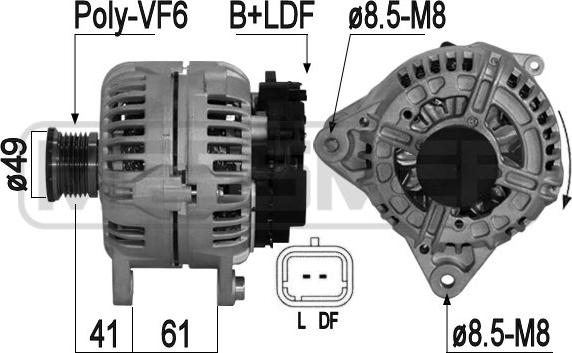 ERA 209053A - Генератор www.autospares.lv