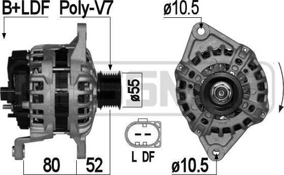 ERA 209057A - Ģenerators www.autospares.lv