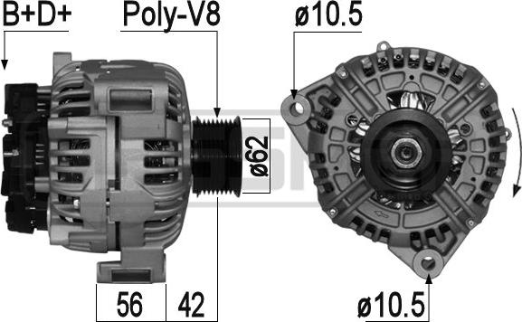 ERA 209060A - Ģenerators www.autospares.lv