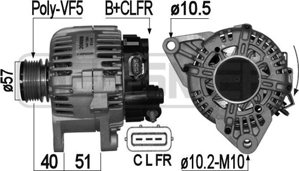 ERA 209006 - Ģenerators www.autospares.lv