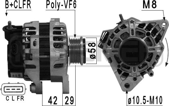 ERA 209016 - Ģenerators www.autospares.lv