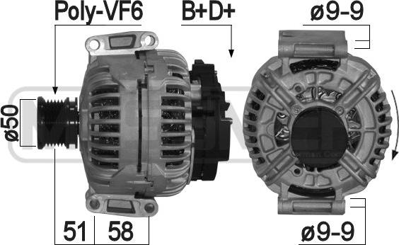 ERA 209087A - Ģenerators www.autospares.lv