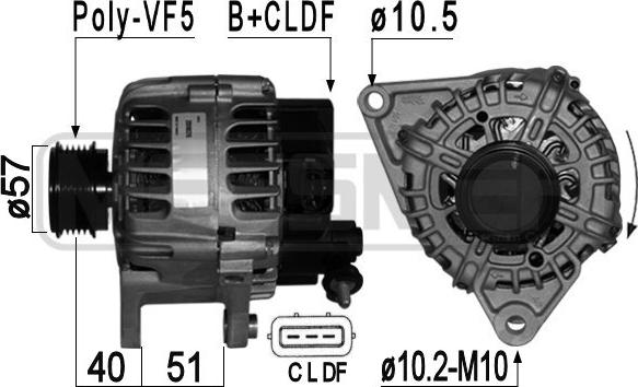 ERA 209026 - Ģenerators www.autospares.lv