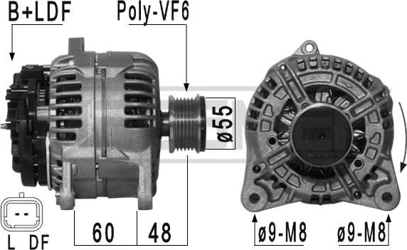 ERA 209028 - Генератор www.autospares.lv