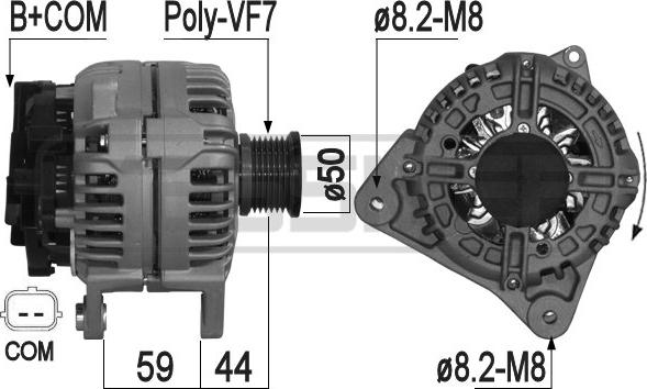 ERA 209073A - Генератор www.autospares.lv