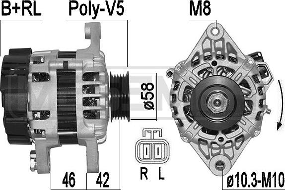 ERA 209199 - Генератор www.autospares.lv