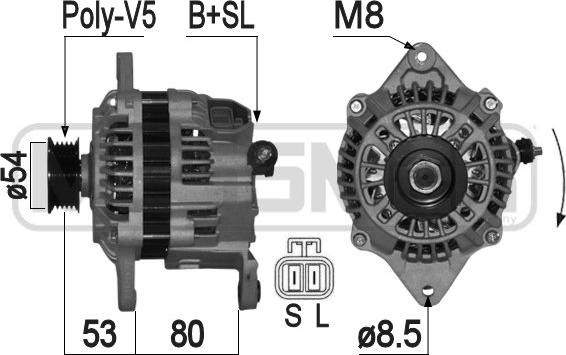 ERA 209140A - Генератор www.autospares.lv