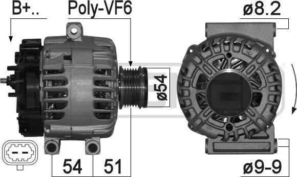 ERA 209148A - Ģenerators www.autospares.lv