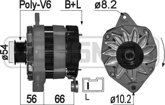 ERA 209154A - Ģenerators www.autospares.lv