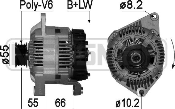 ERA 209156A - Ģenerators www.autospares.lv