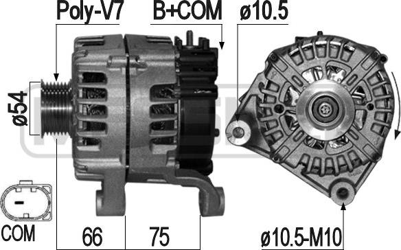 ERA 209169 - Генератор www.autospares.lv