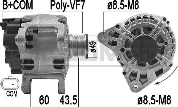 ERA 209165A - Генератор www.autospares.lv