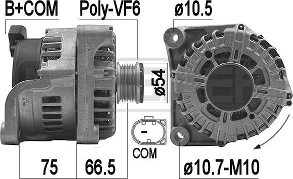 ERA 209168 - Ģenerators www.autospares.lv