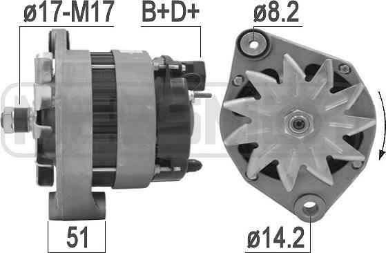 ERA 209163 - Ģenerators www.autospares.lv