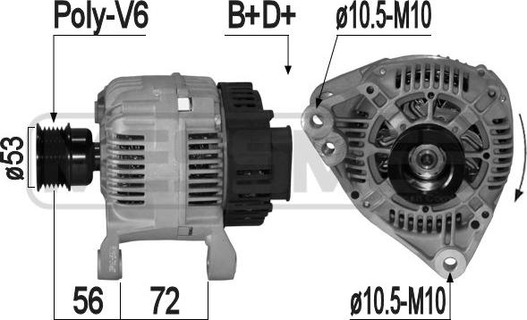 ERA 209162 - Ģenerators www.autospares.lv