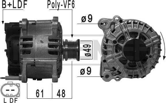 ERA 209104 - Ģenerators www.autospares.lv