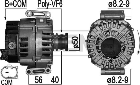 ERA 209185 - Ģenerators www.autospares.lv