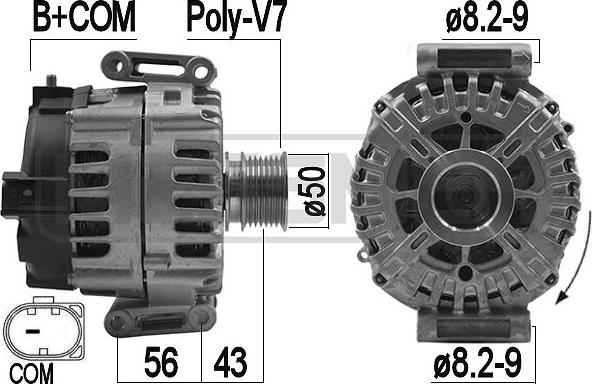 ERA 209181 - Ģenerators www.autospares.lv