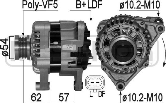 ERA 209130 - Генератор www.autospares.lv