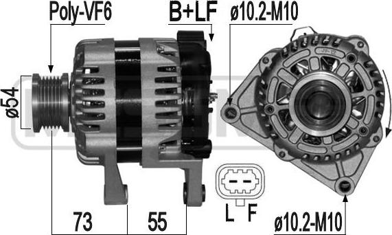 ERA 209131 - Генератор www.autospares.lv