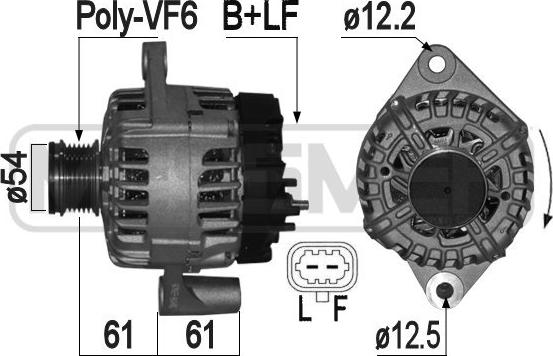 ERA 209138 - Ģenerators www.autospares.lv